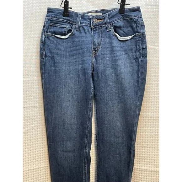 Levi's jeans womens 27 low rise skinny stretch 25 x 30 denim blue - Picture 8 of 12